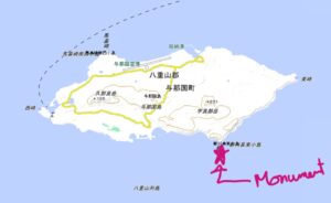 Yonaguni Monument on Map