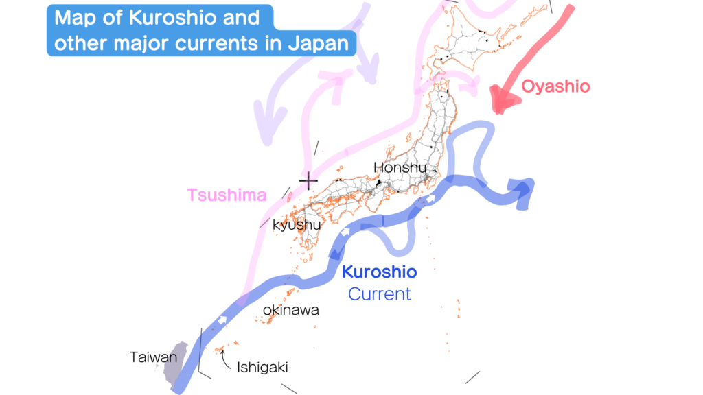 Kuroshio Current and Oyashio in Japan