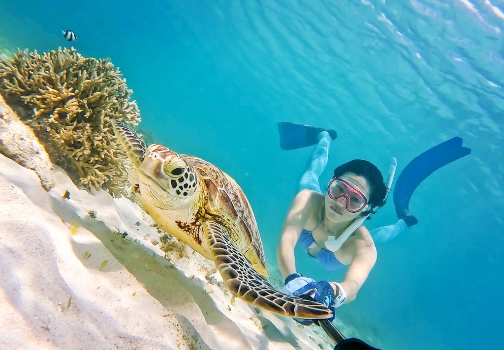 Nishihama Beach di Hateruma, Okinawa